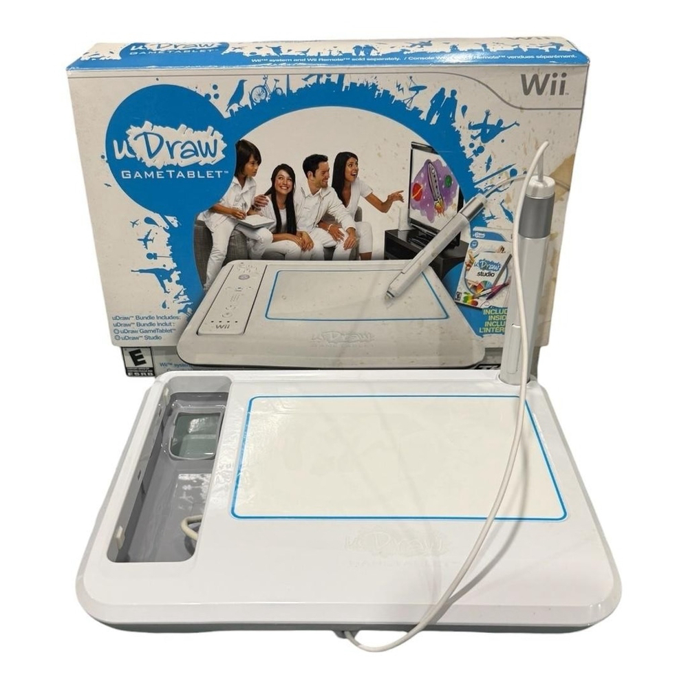 UDraw GameTablet Drawing Tablet Stylus Controller For Nintendo Wii THQ Box